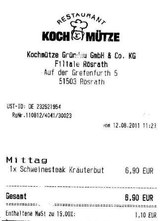 shfv Hffner Kochmtze Restaurant